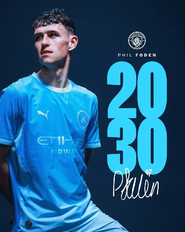 Fil Foden «Manchester Siti» bilan shartnomasini uzaytirdi