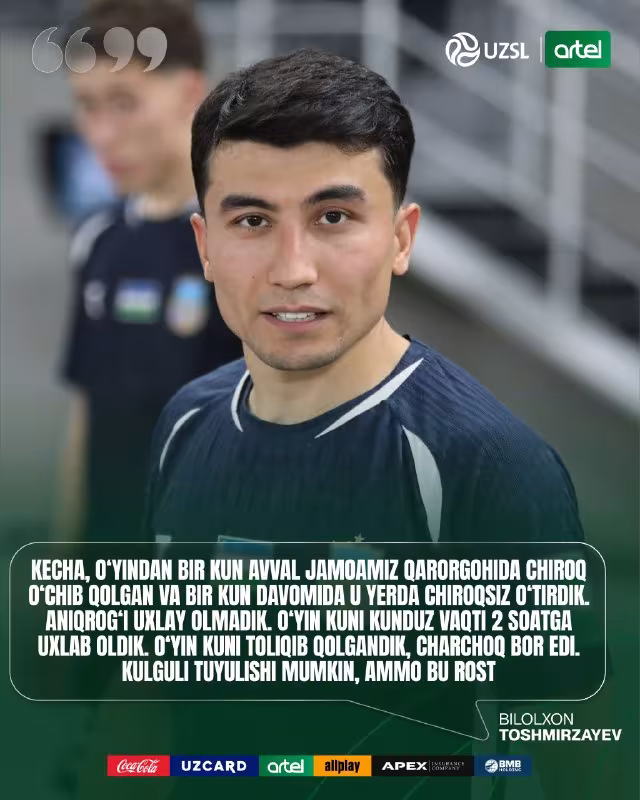 Bilolxon Toshmirzayev Bunyodkor jamoasidagi muammolar haqida gapirdi