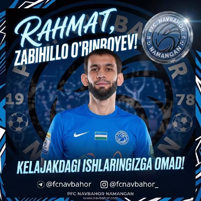 Zabihillo O‘rinboyev Navbahor bilan xayrlashdi