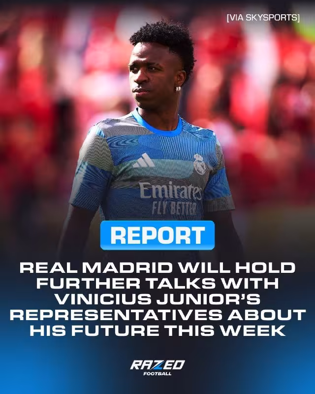 Real Madrid Vinisius Juniorning kelajagi bo'yicha muzokaralar o'tkazadi