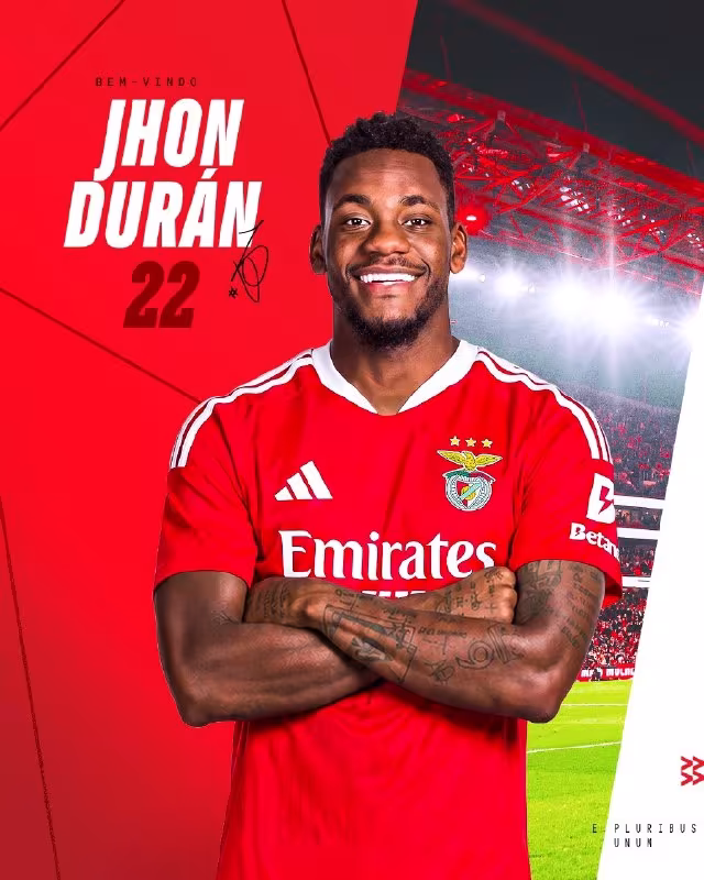 Jon Duran «Benfika» safiga o'tdi