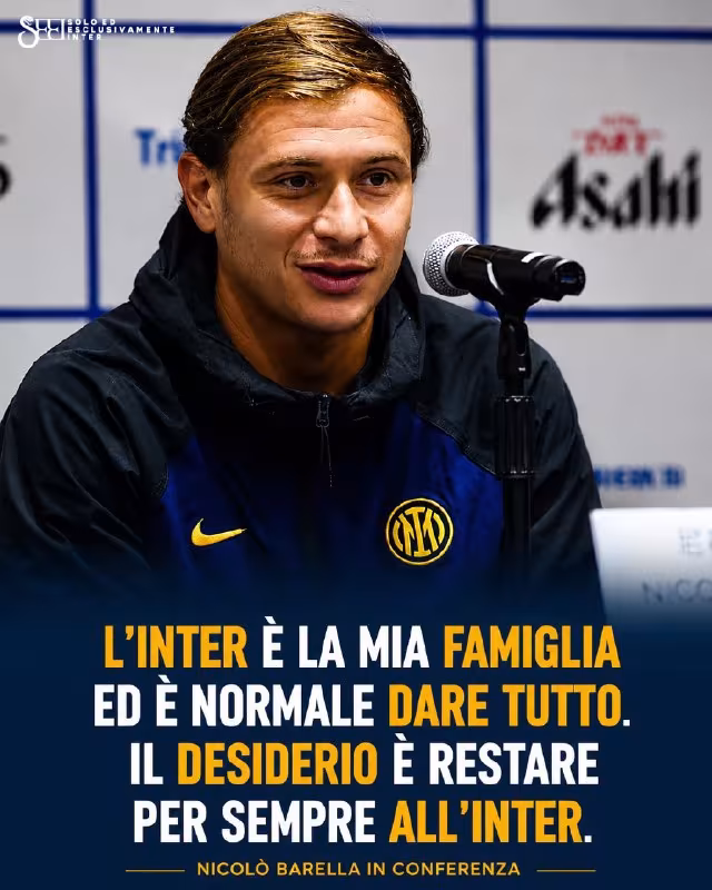 Nikolo Barella: "Interda abadiy qolishni istayman"