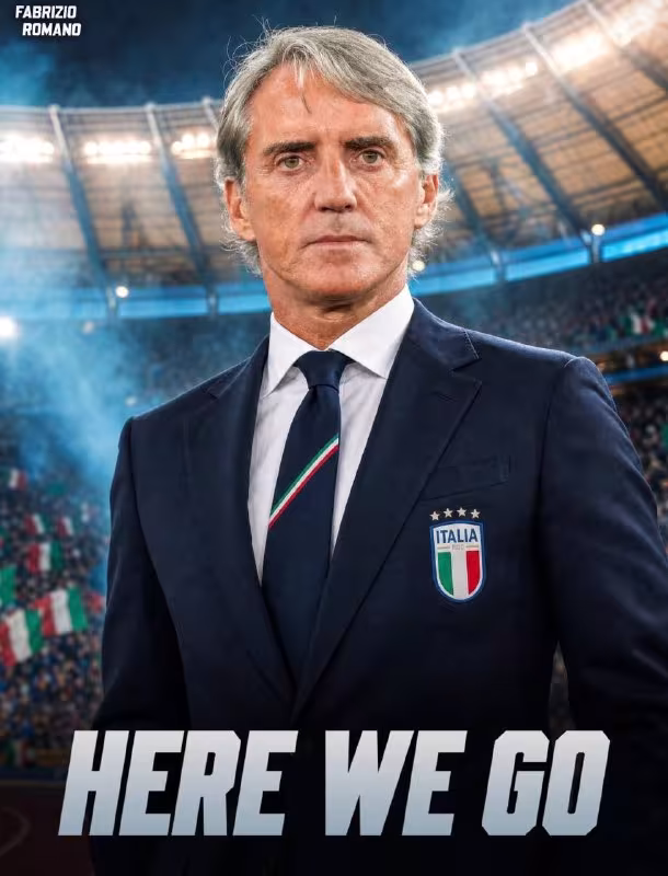 Roberto Manchini Italiya terma jamoasi bosh murabbiyi etib tayinlandi
