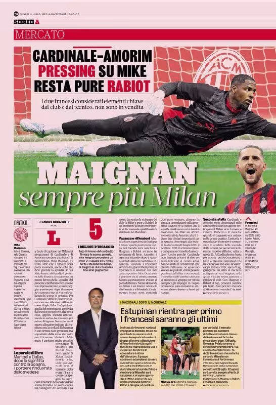 Milan Maignan va Rabioning kelajagi borasida yakuniy qarorga keldi