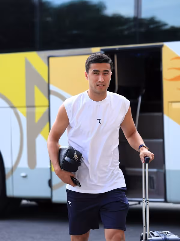 Jamoa «Markaziy» stadionga yetib keldi