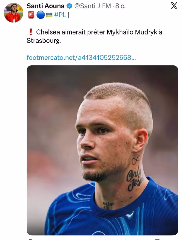 «Chelsi» Mudrikni ijaraga bermoqchi
