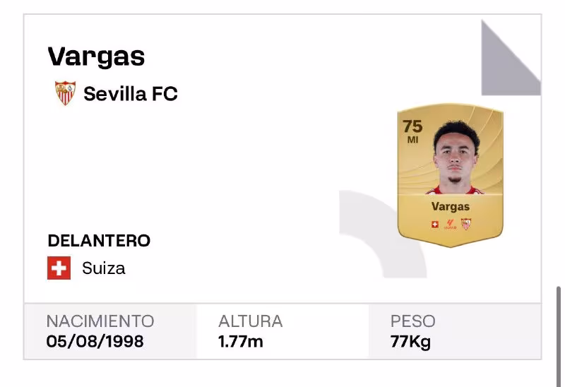 Ruben Vargas La Ligada ro'yxatdan o'tkazildi