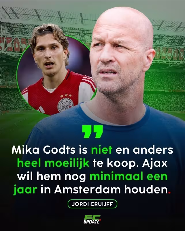 Jordi Cruyff: Mika Godtsni sotib olish deyarli imkonsiz