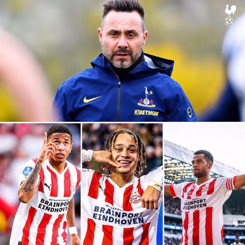 Roberto De Zerbi «Tottenxem»da PSV yulduzlarini birlashtirmoqchi